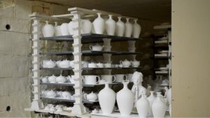 イギリスのWorld of WEDGWOOD ビジターセンター内の工房